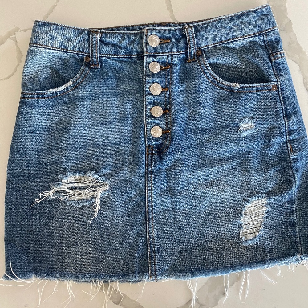 Tilly’s RSQ denim mini skirt
